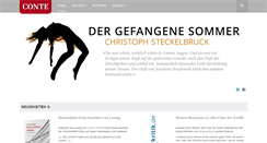 Desktop Screenshot of conte-verlag.de