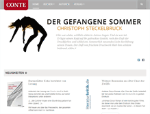 Tablet Screenshot of conte-verlag.de